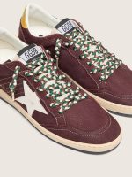 Braided laces in cream, green and brown with silver details