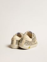 Old School Young in platinum glitter with leather star and heel tab - Image 5