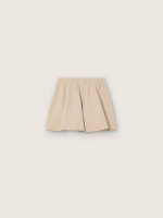 Journey girls' miniskirt in beige cotton gabardine with print - Image 2