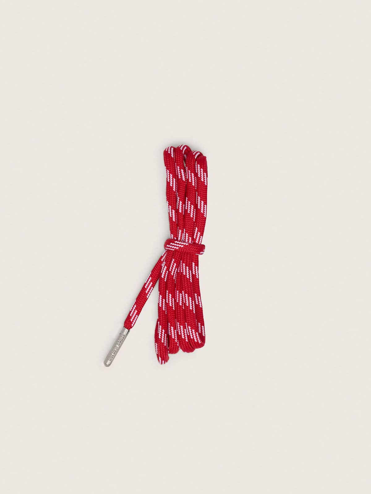563da1e30dfa3e516ec5456475c86db04f951deb9b00623d4884352f99209e17 Red hiking laces with white details - Image 1