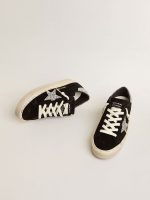 Women's Hi Star in black suede with silver glitter star - Image 2