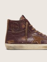 Men's Francy LTD in dark brown leather with beige star - Image 4