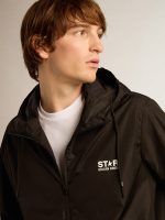 Men's windcheater with contrasting white logo and star - Image 2