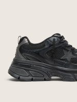 Men's Lightstar with black leather and mesh upper and black star - Image 4