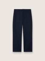 Journey unisex chinos in blue cotton canvas with embroidered logo