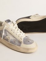 Stardan in white leather and mesh with white leather star - Image 4