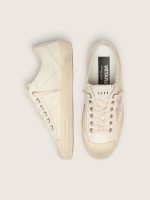 V-Star in beige nappa leather with old-rose suede star - Image 3