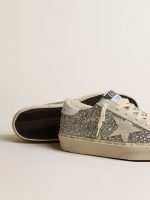 Women's Hi Star in silver glitter with suede star and white heel tab - Image 3