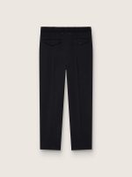 Men's black wool gabardine pants - Image 2