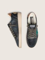Men's Ball Star LTD in black leather with green embroidered star - Image 3