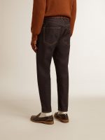 Men's dark blue jeans in one-wash denim - Image 5
