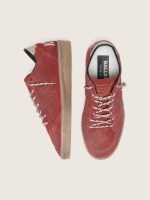 Women's Ball Star in rust-red suede with tone-on-tone star - Image 3