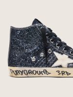 Women's Francy in dark blue glitter with white star - Image 4