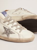 Women's Super-Star with shearling lining and silver glitter star - Image 4