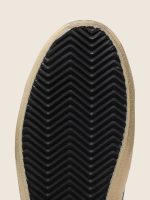 Women's Super-Star LTD in black croc-print leather with black suede star and heel tab - Image 5