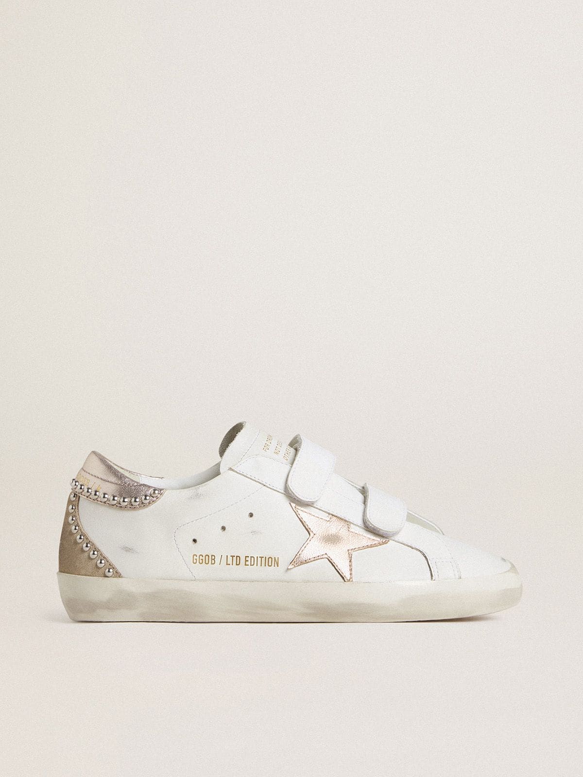 5b64ecfe69416e1e837973798b6e747582fd3fc3ad82e3388ba3da2c845f9273 Women's Old School LTD with rose gold metallic leather star and heel tab - Image 1