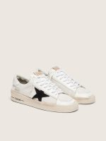 Men's Stardan in white mesh with black suede star - Image 2