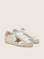Women's Super-Star LTD in white leather with metallic bronze star - Image 2