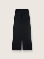 Women's sweatpants in black wool twill with sequin embroidery - Image 2