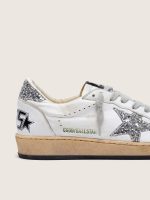Women's Ball Star in nappa with silver glitter star and heel tab - Image 5