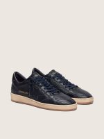 Men's Ball Star in navy-blue leather with tone-on-tone leather star - Image 2