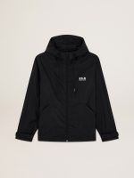 Men's windcheater with contrasting white logo and star