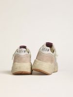 Women's Running Sole in nylon and suede with silver printed star and leather heel tab - Image 4