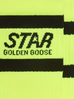 Neon yellow sports socks with black stripes - Image 2
