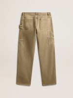 Women's distressed-effect cotton pants - Image 2