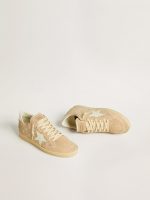 Ball Star in suede and Swarovski crystals with leather star and metallic heel tab - Image 2