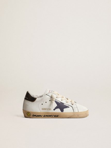 Super-Star Junior in nappa with a printed star and black heel tab