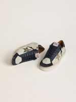 Men's Stardan in nubuck with metallic leather star and blue nappa heel tab - Image 2