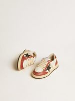 Ball Star Junior in nappa with black star and red leather inserts - Image 2