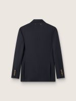 Women's double-breasted dark blue blazer - Image 2