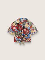 Girls' shirt with multicolor print