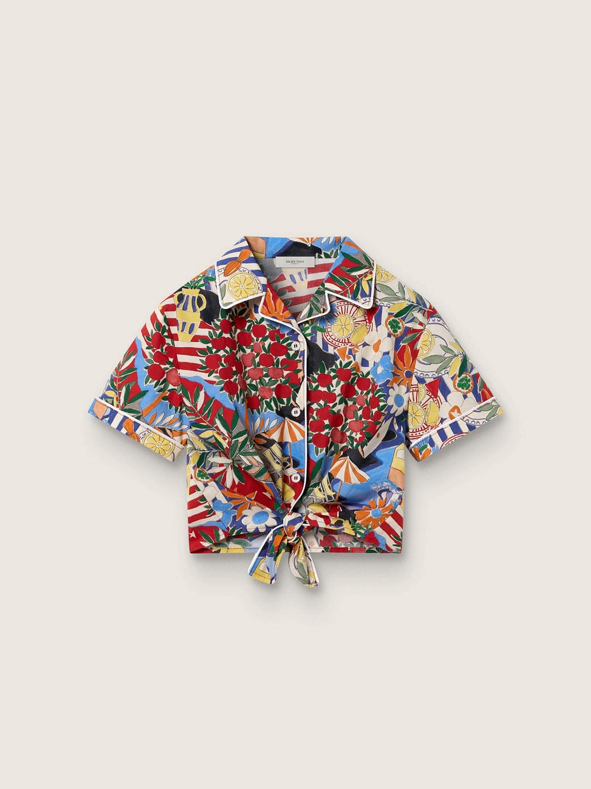 60153ff58c328064beb57e8e1c17754d36f756651aa7f7a663e4fcb871427323 Girls' shirt with multicolor print - Image 1