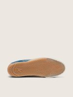 Men's True-Star in teal suede with black star and cream heel tab - Image 4