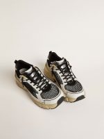 Men's Lightstar in white leather and black mesh with black TPU star - Image 2