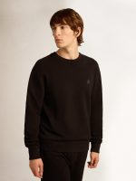 Black Archibald Star Collection sweatshirt with tone-on-tone star on the front - Image 5