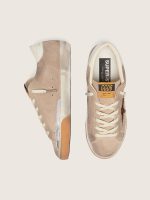 Women's Super-Star in beige suede with leopard-print star - Image 3