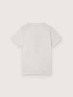 Journey T-shirt for boys in white cotton jersey with digital mascot print - Image 2