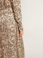 Women's silk-blend midi dress with a floral print - Image 5