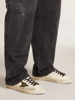 Men's Super-Star in nappa with green leather star and gray leather heel tab - Image 3