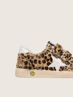 Junior Ball Star in leopard-print pony skin with white leather star and heel tab - Image 4