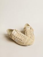 Women's V-Star in pearl suede with silver metallic leather star - Image 2