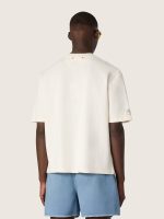 Unisex Resort white cotton T-shirt with print and logo - Image 6
