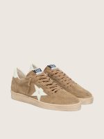 Men's Ball Star in brown suede with white leather star - Image 2