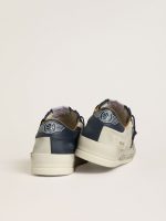 Men's Stardan in nubuck with metallic leather star and blue nappa heel tab - Image 4