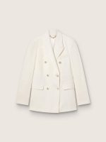 Women's aged white double-breasted blazer