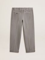 Gray-colored cotton chino pants - Image 6